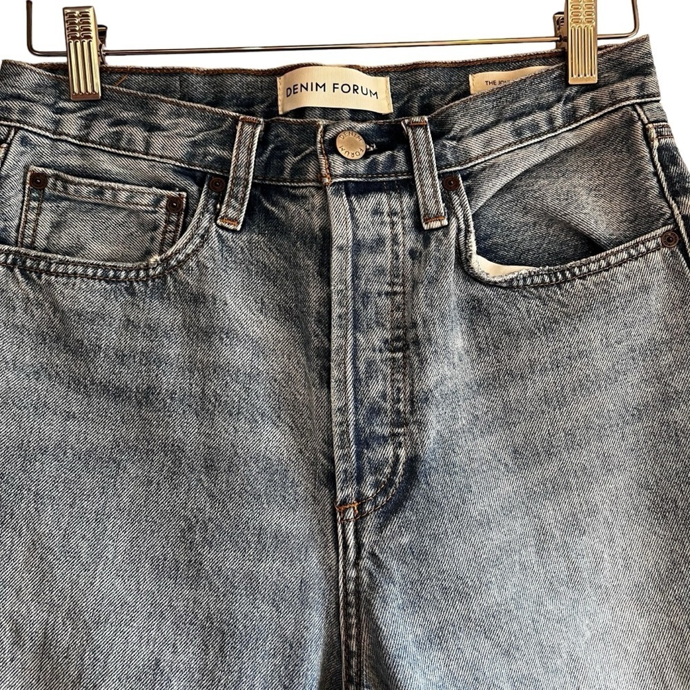 Denim Forum Joni High Rise Loose distressed jeans size 26 excellent condition - Picture 6 of 16